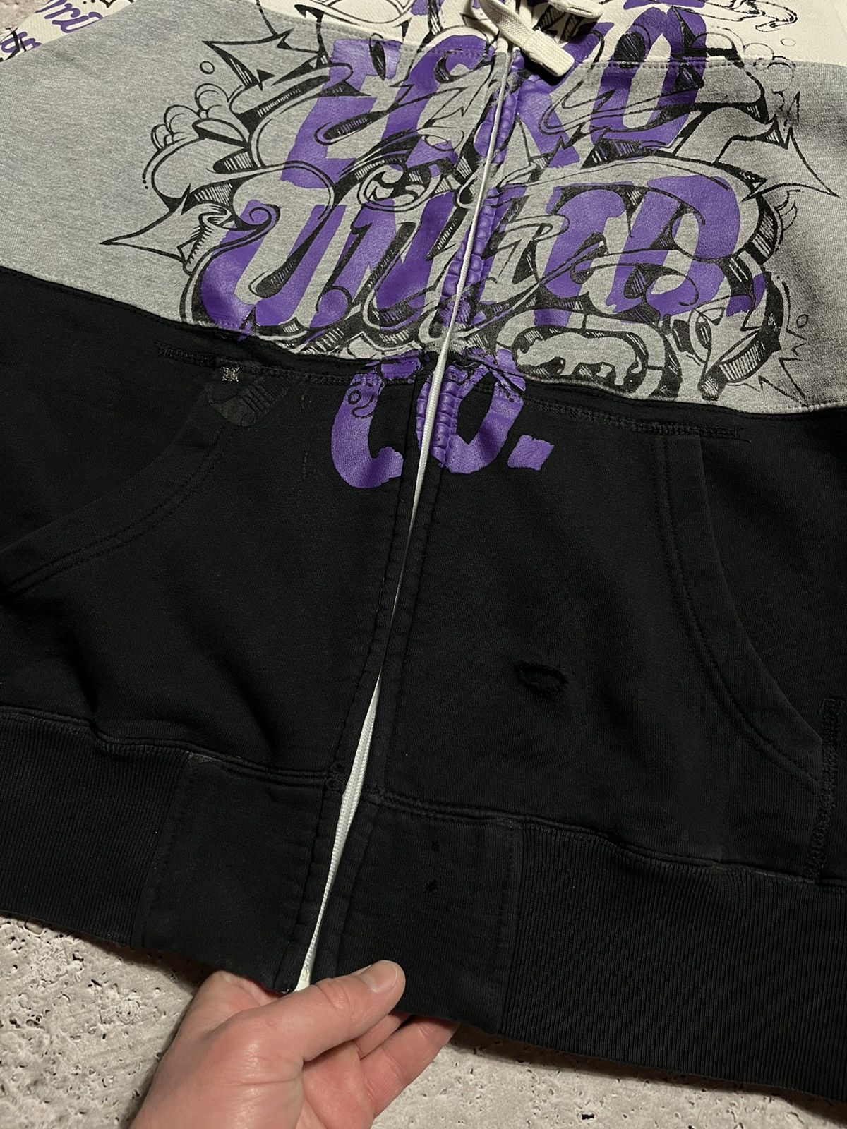 Ecko Unltd. × Vintage Vintage Ecko Untld fullprint Retro Skate Rap Zip Hoodie Size US M / EU 48-50 / 2 - 5 Thumbnail