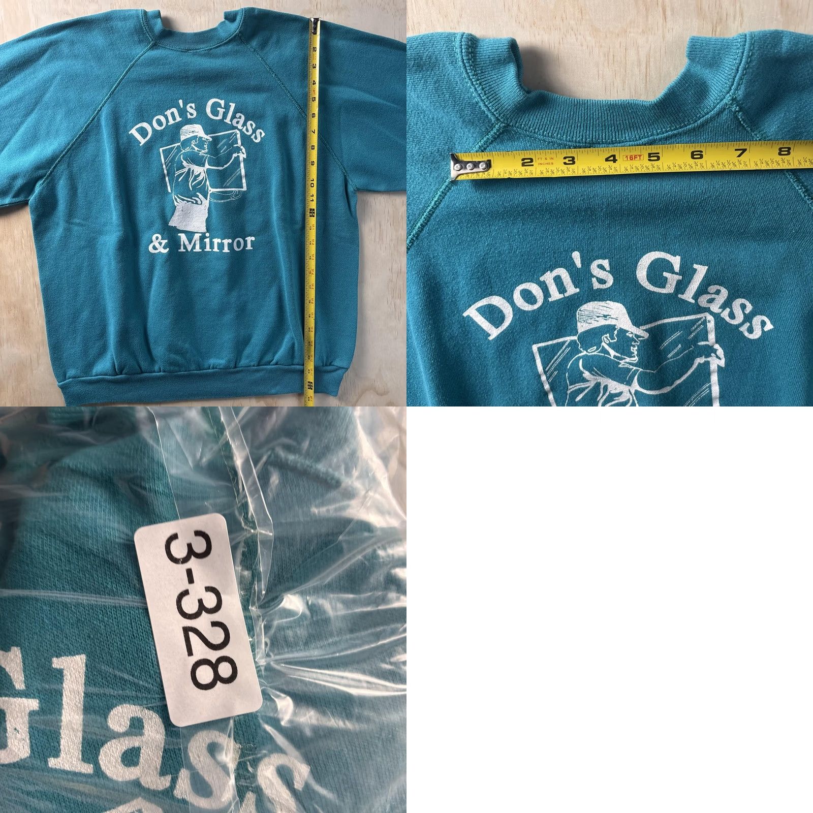 Vintage VINTAGE Don’s Glass & Mirror Sweatshirt Mens M Blue Graphic Print Pullover Raglan Fleece Logo 90s Size US M / EU 48-50 / 2 - 8 Thumbnail