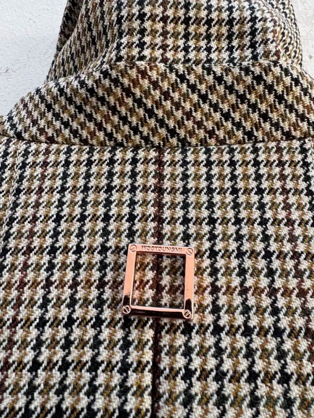 Wooyoungmi Wooyoungmi FW21 Houndstooth Mac Coat Oversized Size US S / EU 44-46 / 1 - 4 Thumbnail