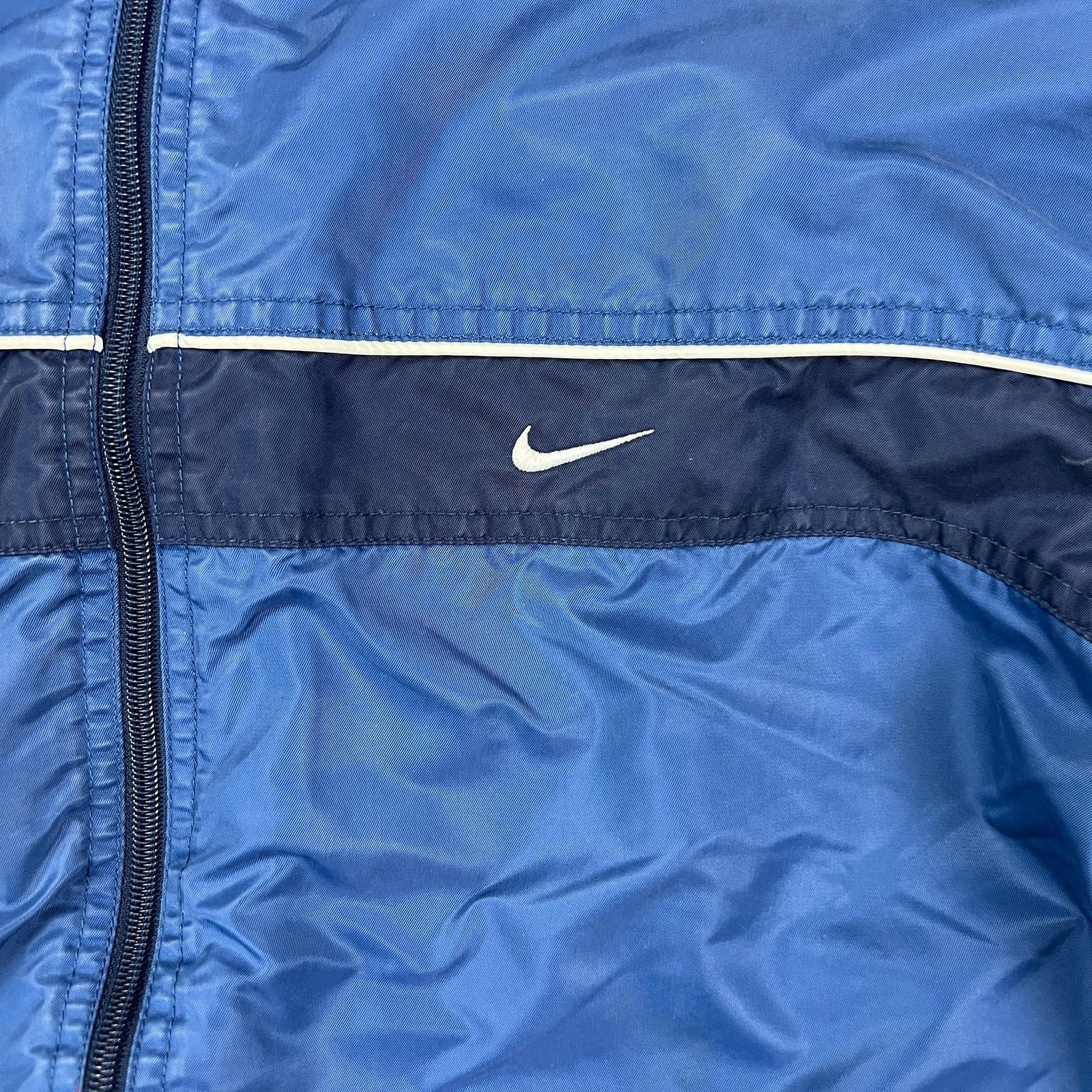 Nike × Vintage Nike Sportswear Jacket 2XL Swoosh Spell Out Full Zip Bomber Size US XXL / EU 58 / 5 - 4 Thumbnail