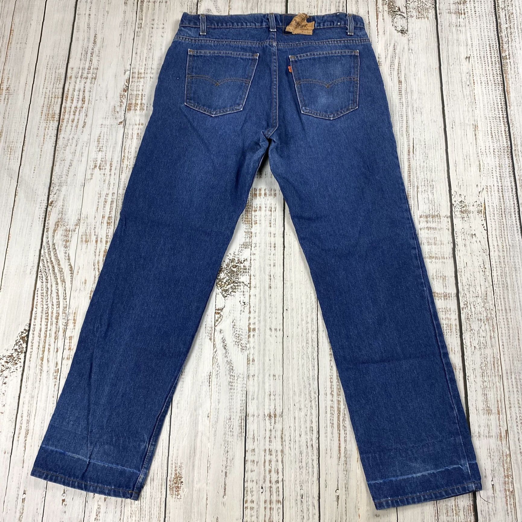 Levi's VTG Levi's 506 Jeans Denim Pants Men 36x32 Blue Dark Orange Tab 80s Regular Straight 8.5" Mens Size US 36 / EU 52 - 7 Thumbnail