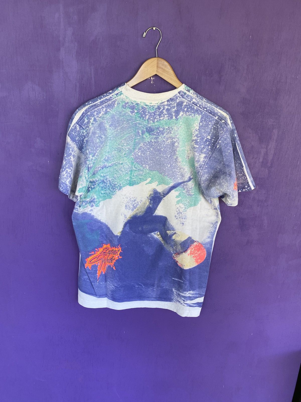 Other Vintage 90s Burnin water surfwear florida AOP t-shirt Size US L / EU 52-54 / 3 - 2 Thumbnail