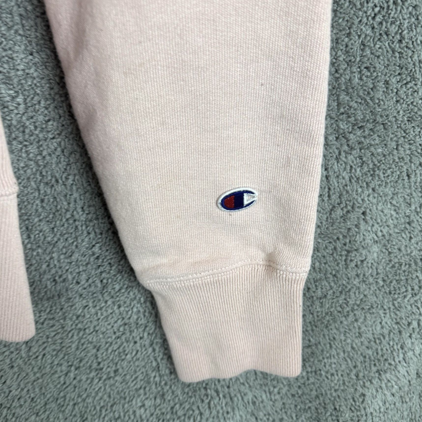 Champion Champion Hoodie Mens Medium Pink Reverse Weave Fleece Pullover Logo Sweatshirt Size US M / EU 48-50 / 2 - 6 Thumbnail