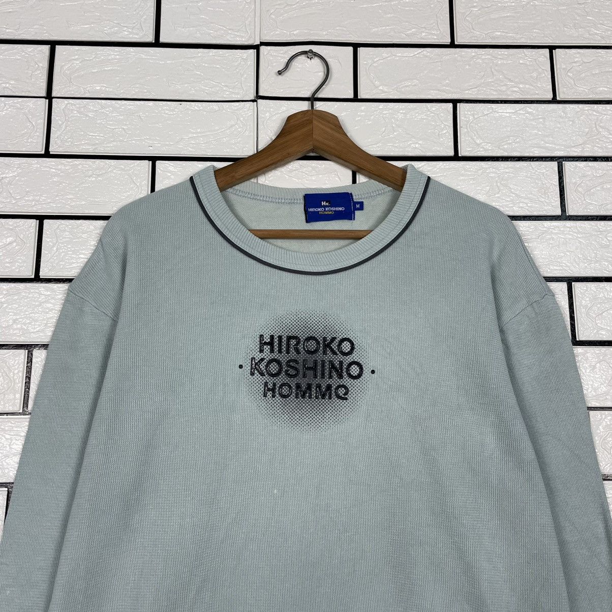 Hiroko Koshino Homme Hiroko Koshino Homme Big Logo Sweatshirt Size US M / EU 48-50 / 2 - 2 Thumbnail