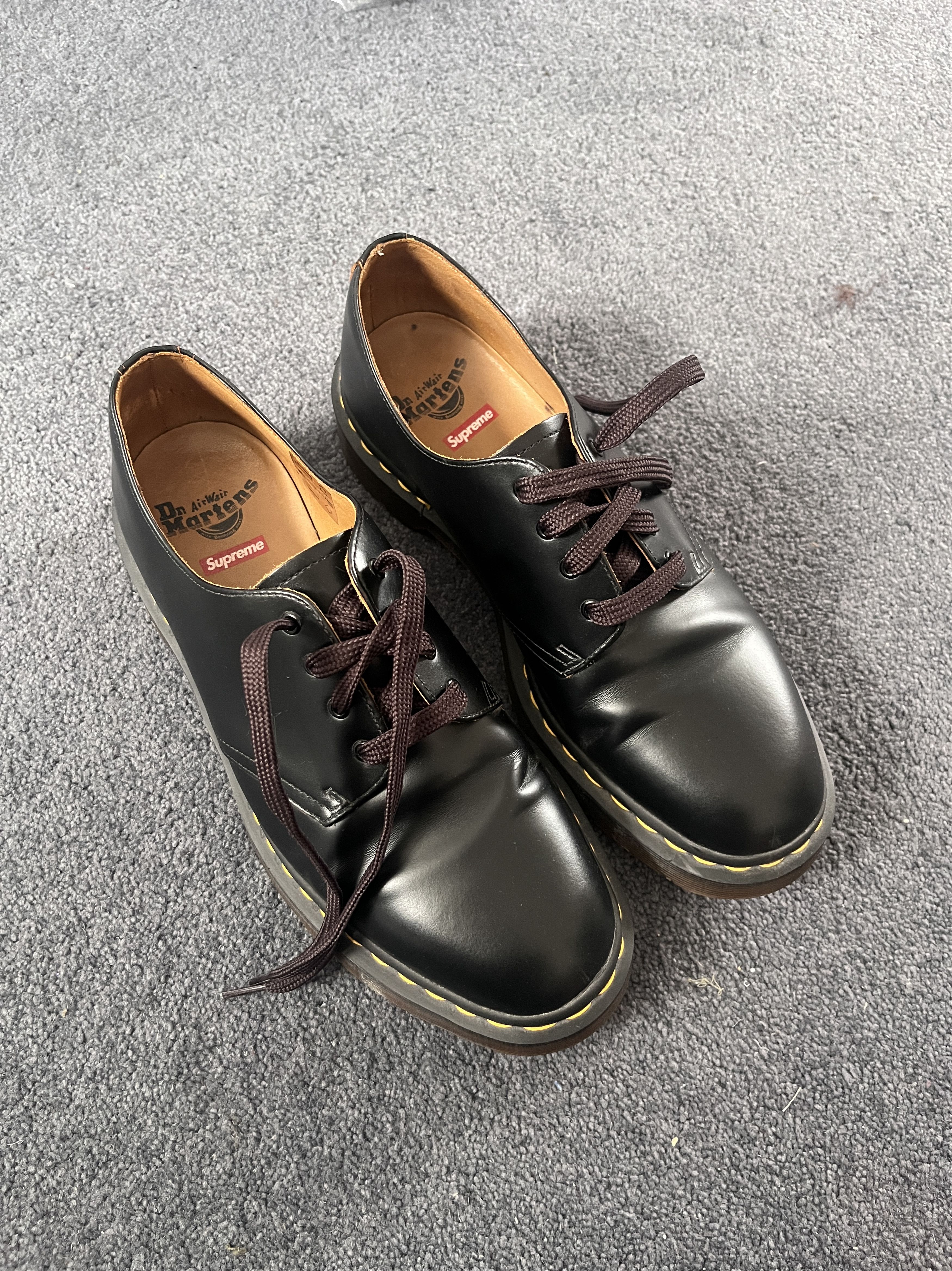 image of Dr Martens x Supreme Dr.martens Shoes in Black, Men's (Size 9)