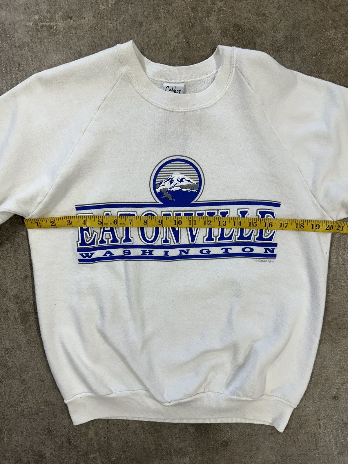 Vintage Vintage 90s Eatonville Washington Sweatshirt Size L / US 10 / IT 46 - 8 Thumbnail