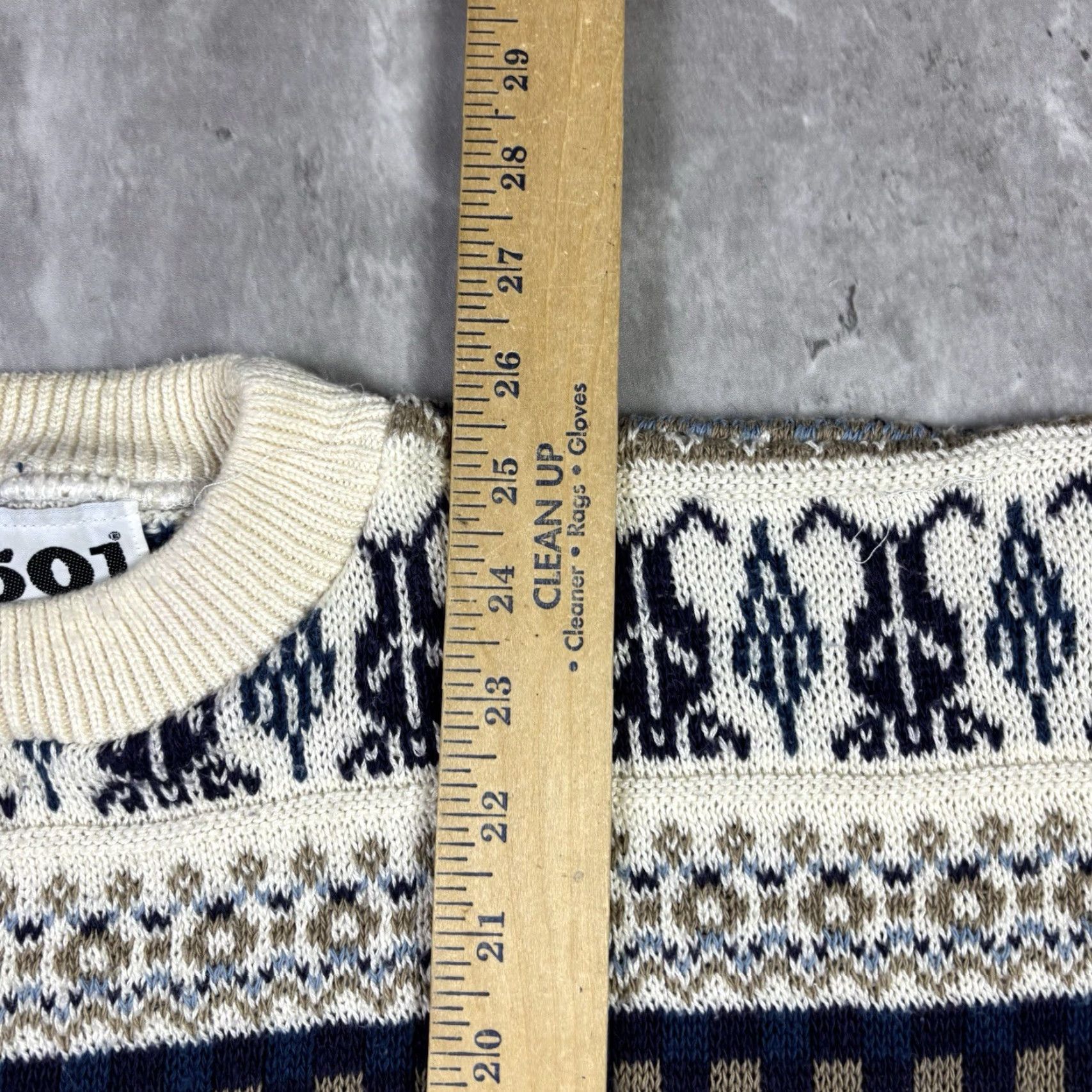 Vintage VINTAGE 501 Knit Sweater Geometric Striped 3D Knit Abstract Adult Large 90s Size US L / EU 52-54 / 3 - 4 Thumbnail