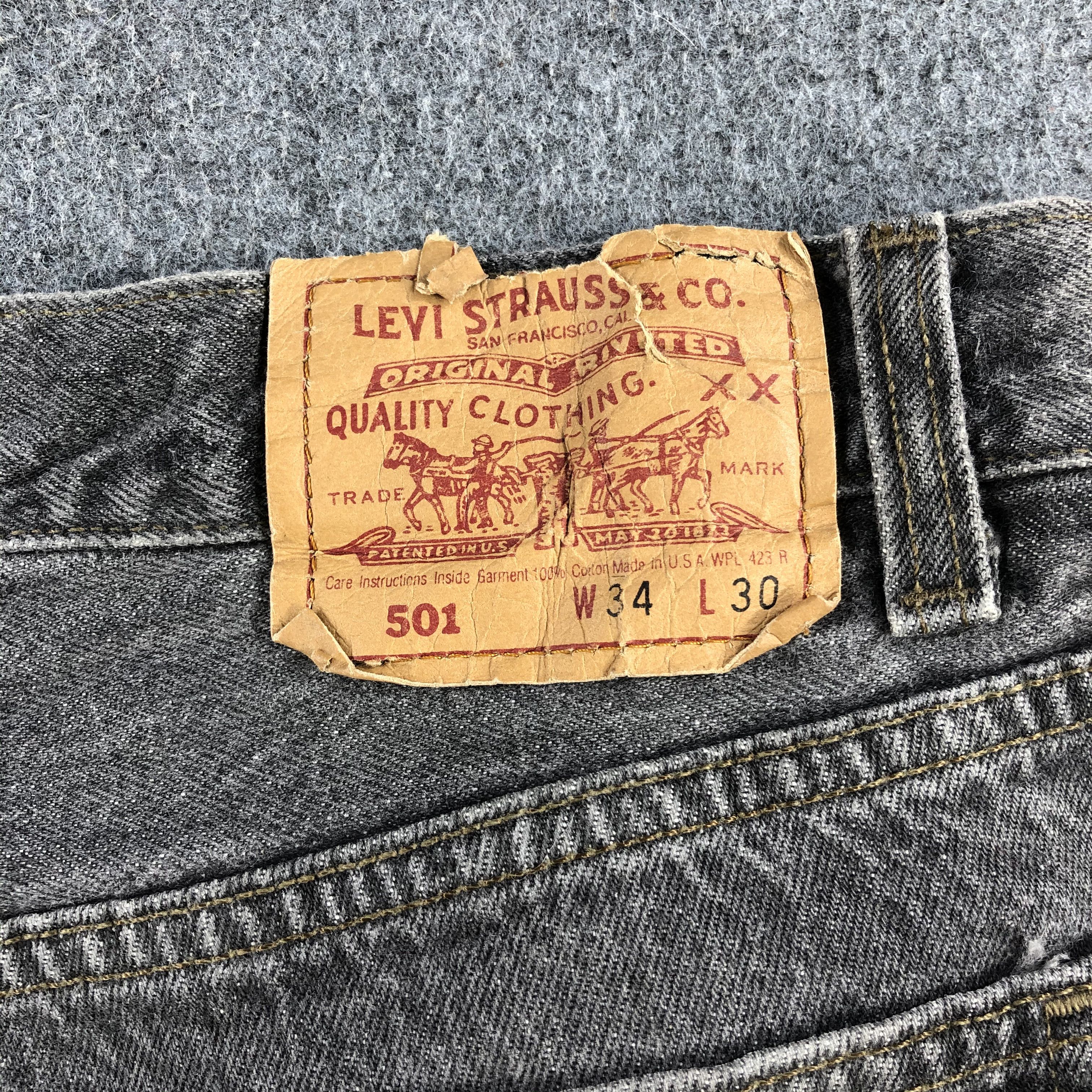 Levi's 90s Vintage Levis 501 Earth Tone Jeans-J1416 Size US 35 - 5 Thumbnail