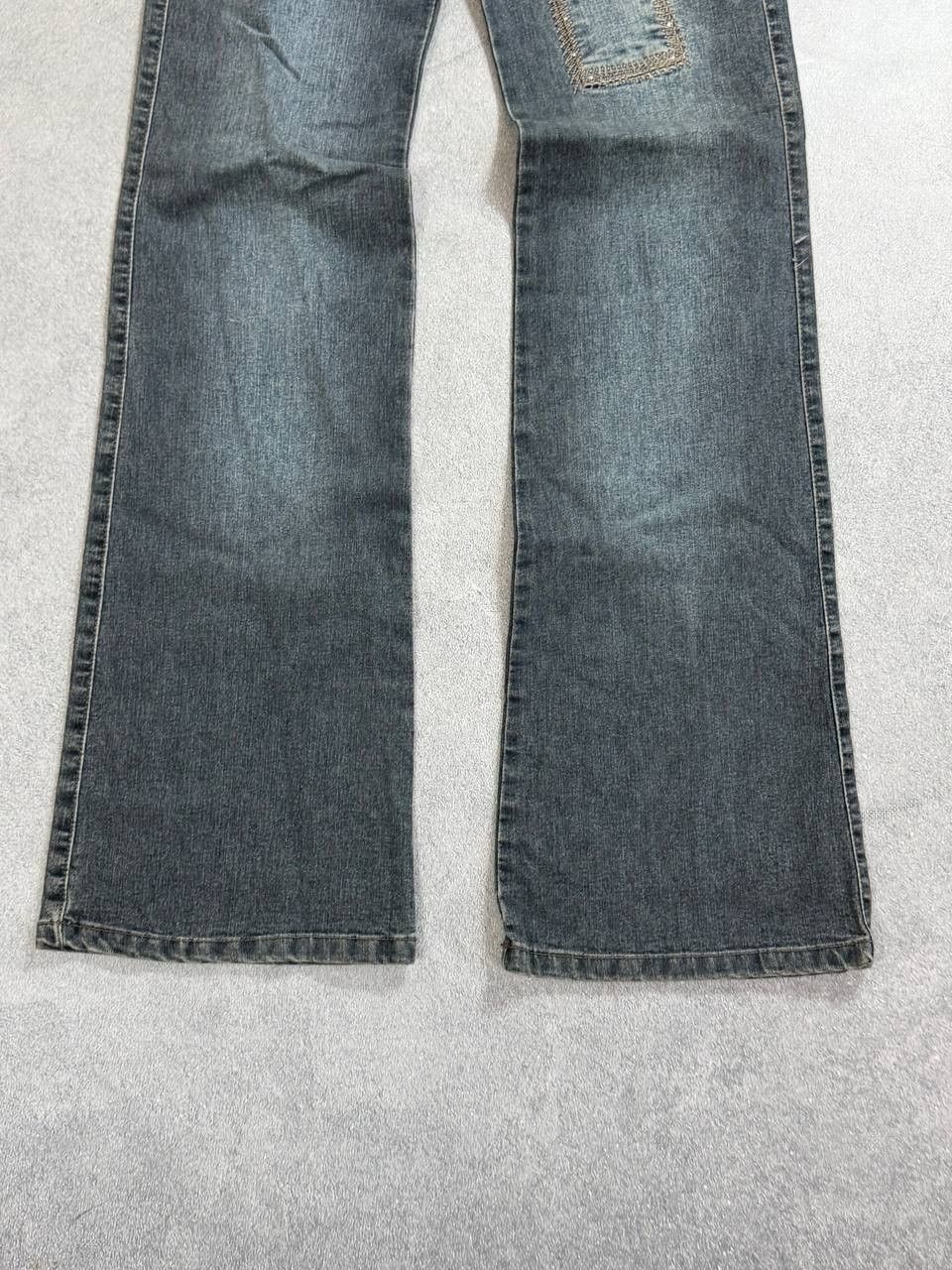 Japanese Brand vtg junya watanabe style avant-garde flared denim jeans Size 28" / US 6 / IT 42 - 4 Thumbnail