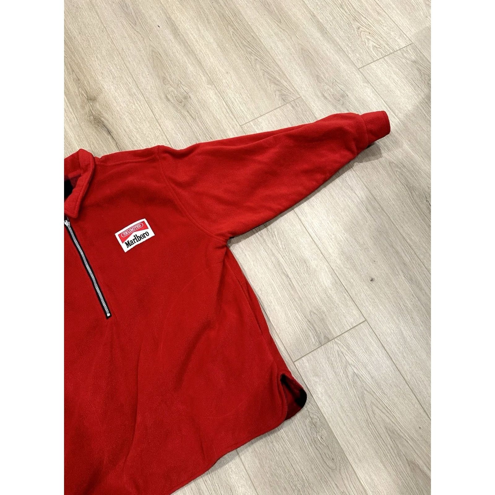 Marlboro VINTAGE Marlboro Unlimited Pullover 1/4 Zip Fleece Reversible Red Plaid NWT XL Size US XL / EU 56 / 4 - 2 Thumbnail
