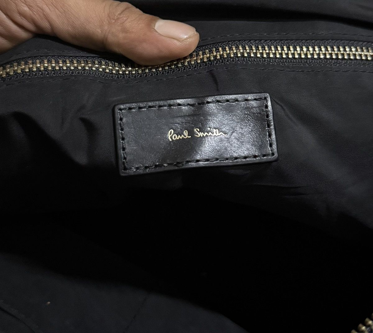 Paul Smith Paul Smith Navy Blue Nylon Leather Totes Bag Size ONE SIZE - 8 Thumbnail