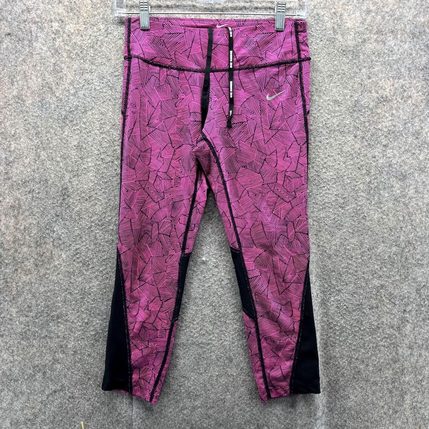 Nike Nike Dri-FIT Pants Women Small Purple Athletic Training Lightweight Polyester Leggings Size 28" / US 6 / IT 42 - 2 Thumbnail