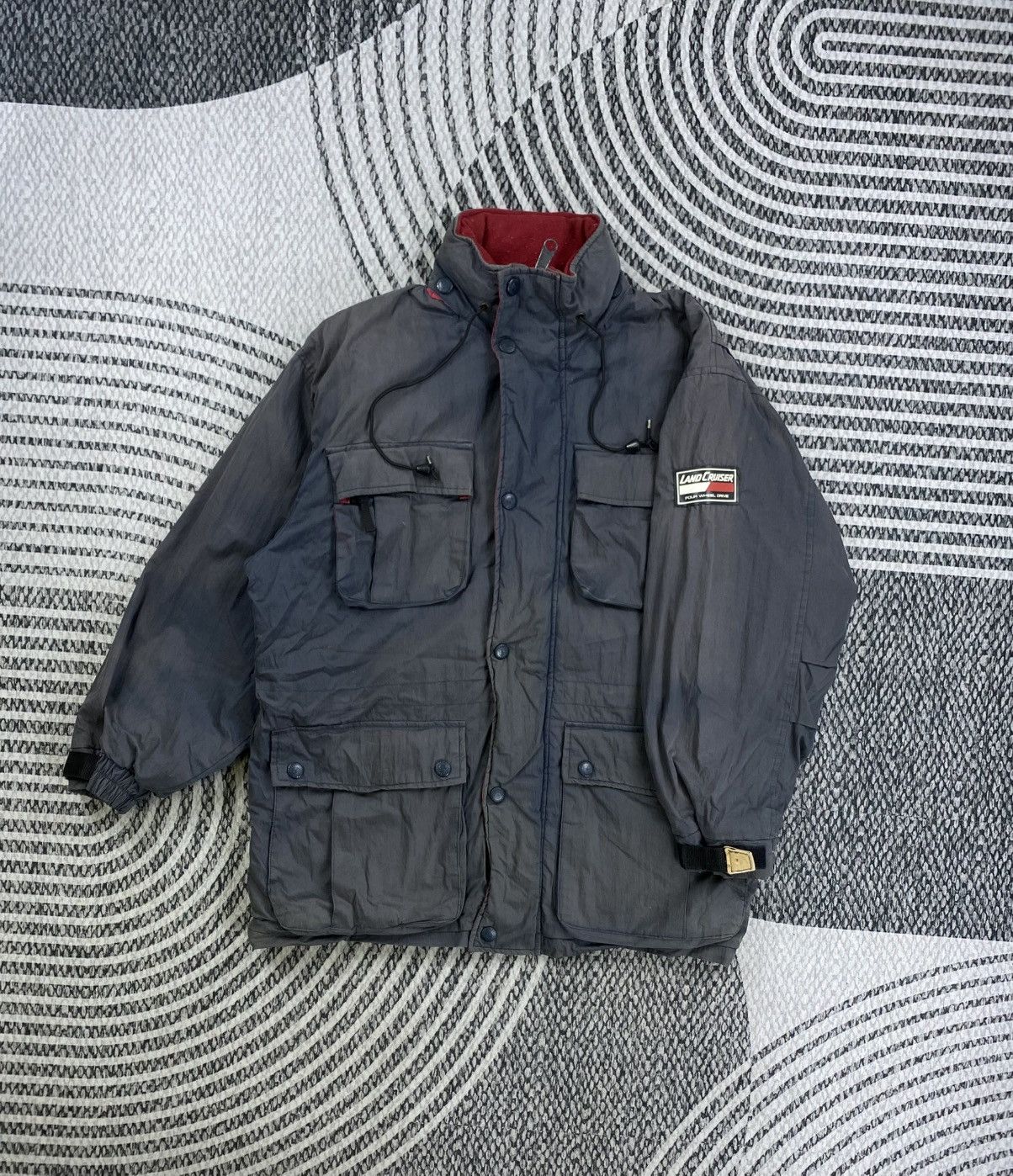 Japanese Brand Vintage Land Cruiser Four Wheel Drive Faded Zipper Jacket Size US XL / EU 56 / 4 - 1 Thumbnail