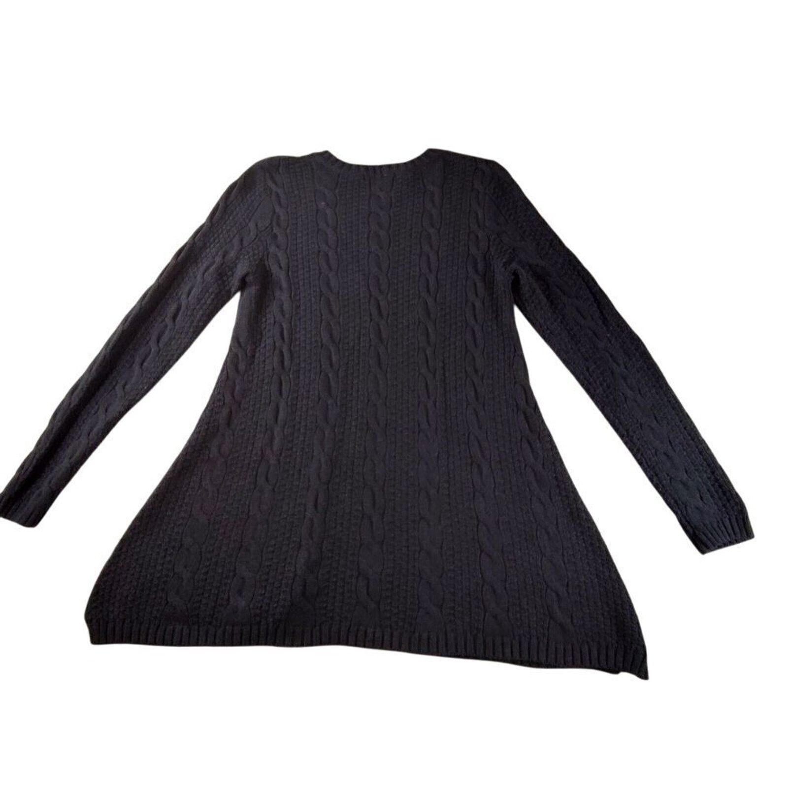 Other Jeanne Pierre Cable Knit Pullover Sweater Dress Small Navy Size S / US 4 / IT 40 - 4 Thumbnail