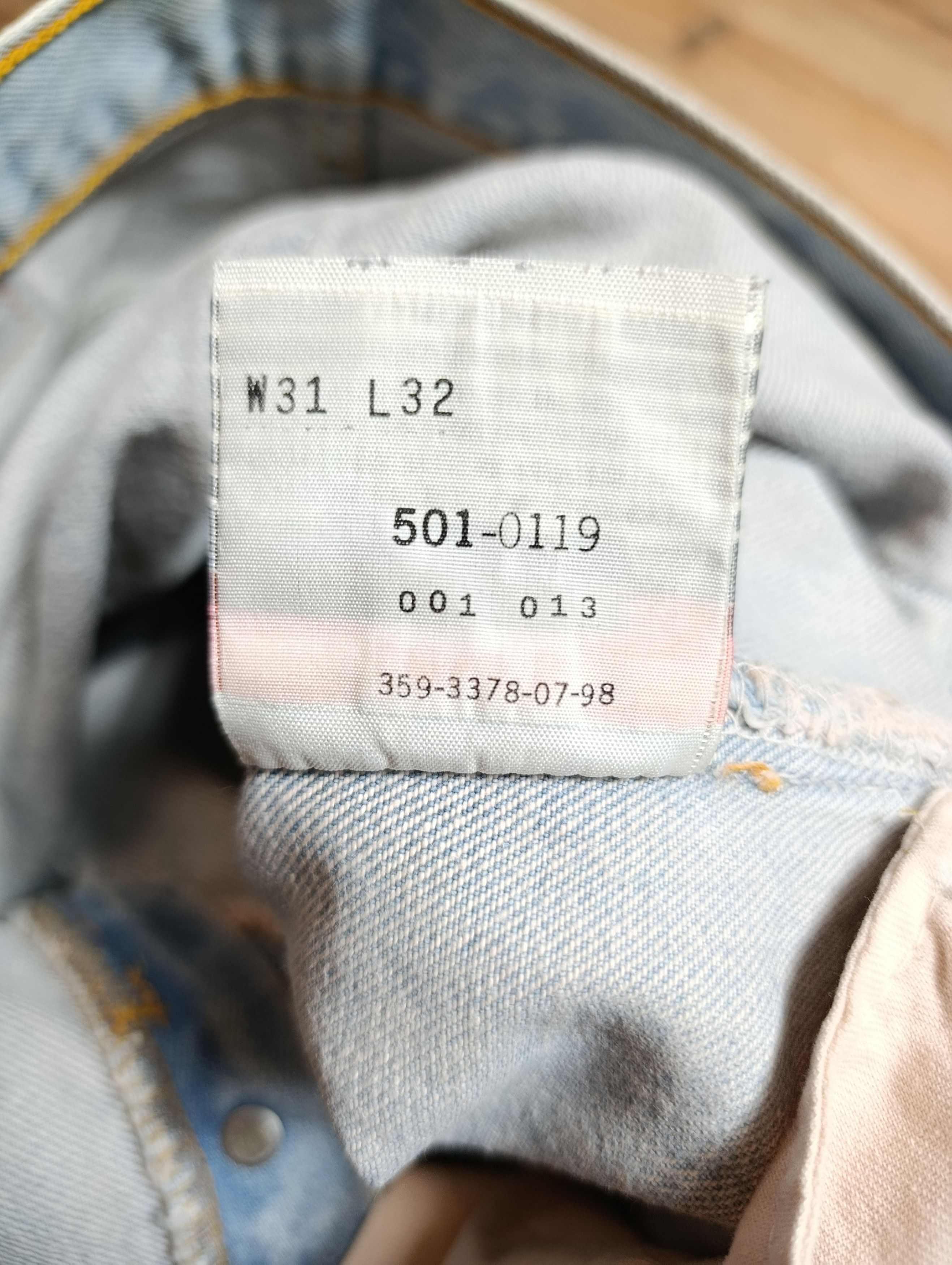 Levi's Vintage Levis 501 Washed Blue Denim Pants Size US 30 / EU 46 - 9 Thumbnail