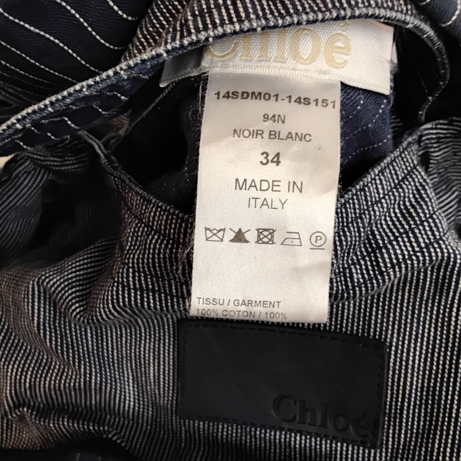 Chloe Chloé Belted Denim Trench Women's 34 (S) Blue Pinstripe Size XS / US 0-2 / IT 36-38 - 7 Thumbnail