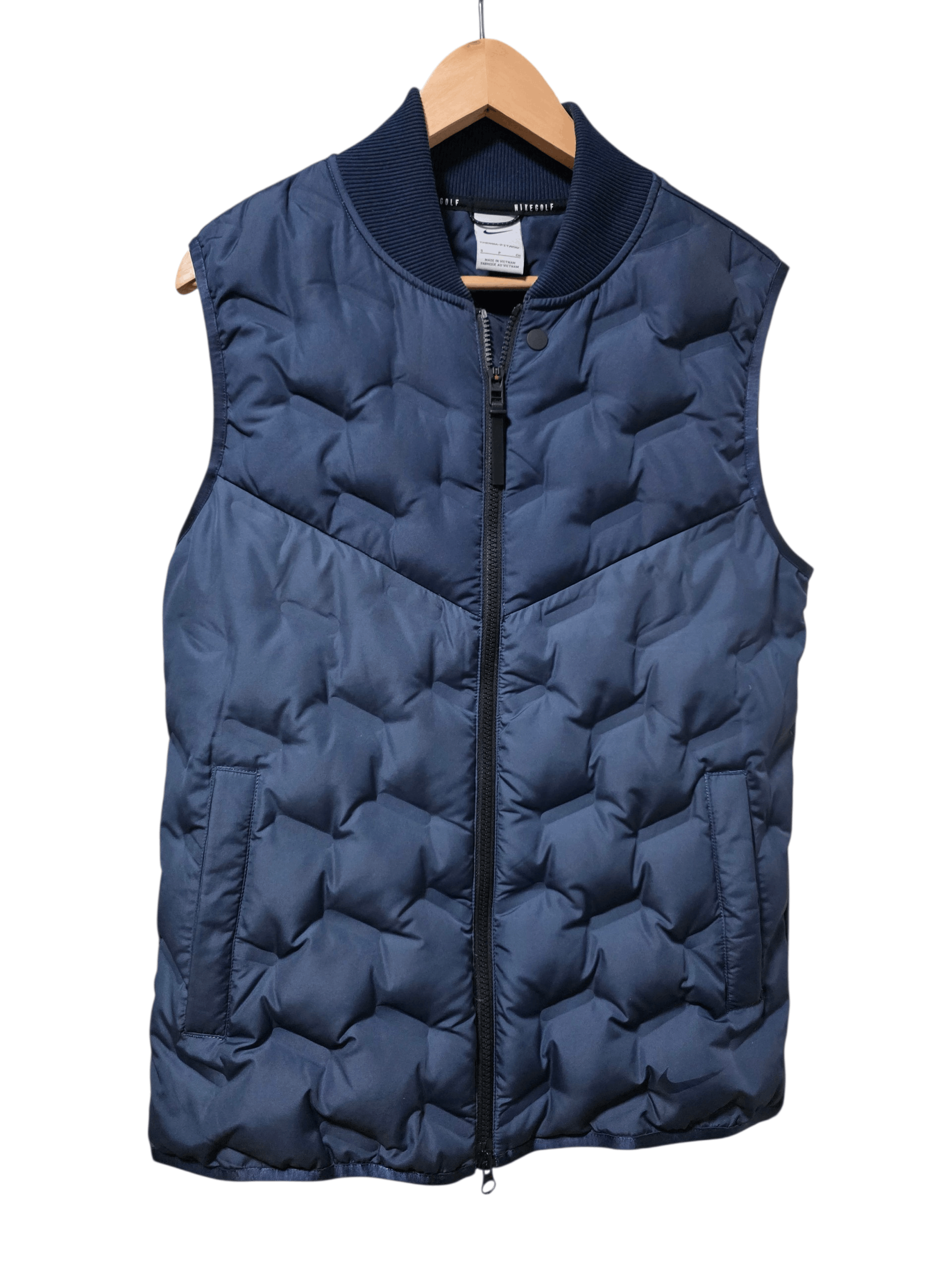 Nike Mens Nike Thermafit ADV Full Zip Golf Vest Obsidian Blue Size US S / EU 44-46 / 1 - 1 Thumbnail