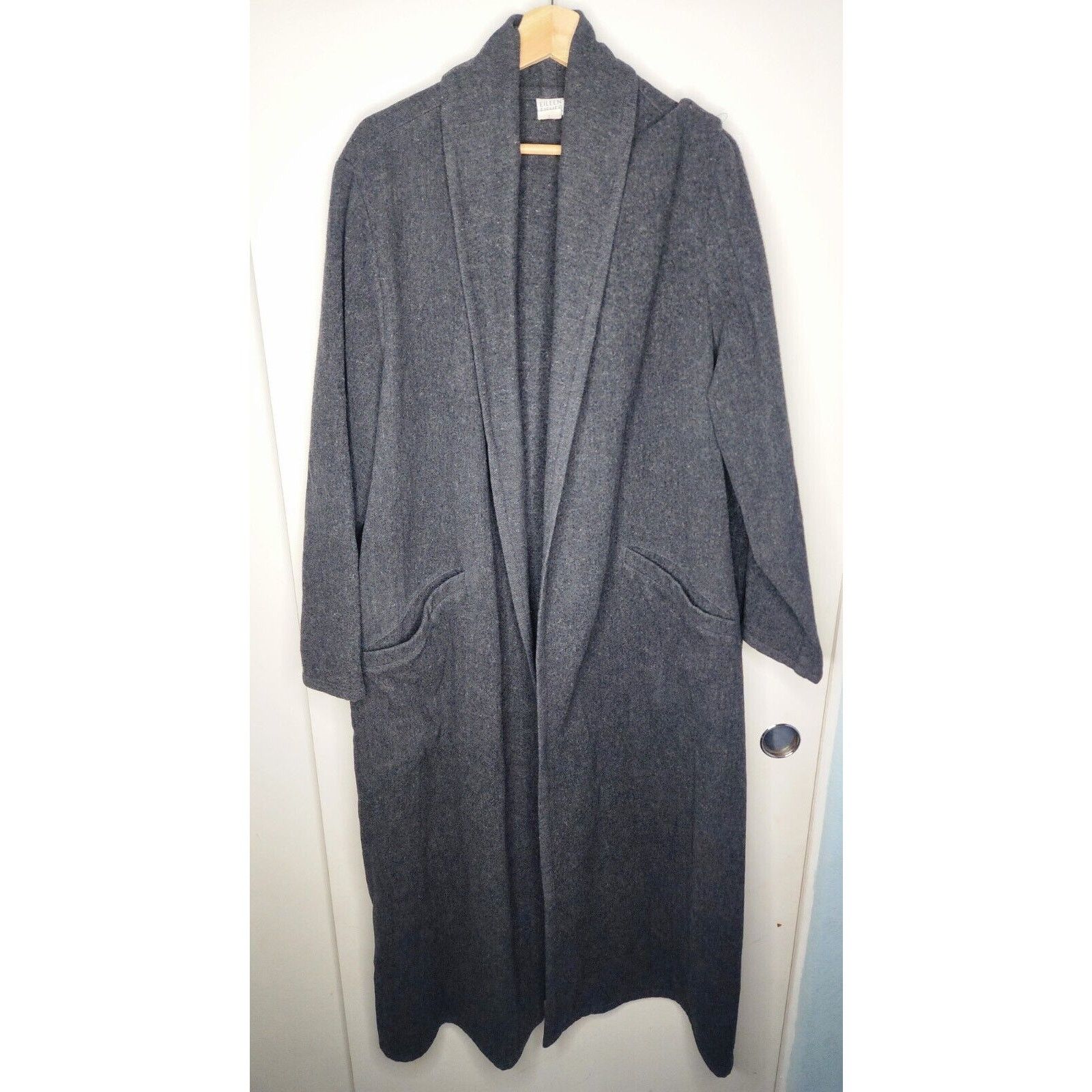 Eileen Fisher Eileen Fisher Brushed Wool Shawl CollarCoat Women's Large Size L / US 10 / IT 46 - 3 Thumbnail