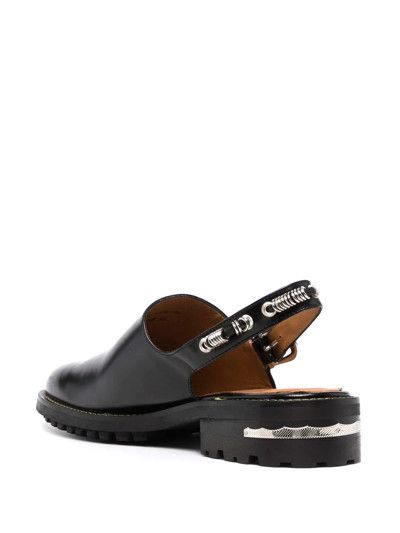 Toga o1mle0424 Polido Slingback Loafers in Black Size US 7 / EU 40 - 4 Thumbnail