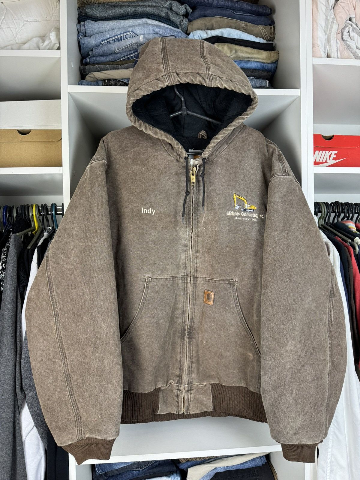 Carhartt Vintage Carhartt J130 CHT Active Jacket Faded Canvas Size US XXL / EU 58 / 5 - 1 Thumbnail