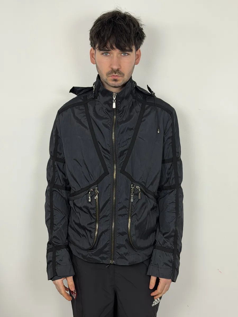 Versace 2000s Versace Bondage Black Hooded Jacket Size US L / EU 52-54 / 3 - 2 Thumbnail