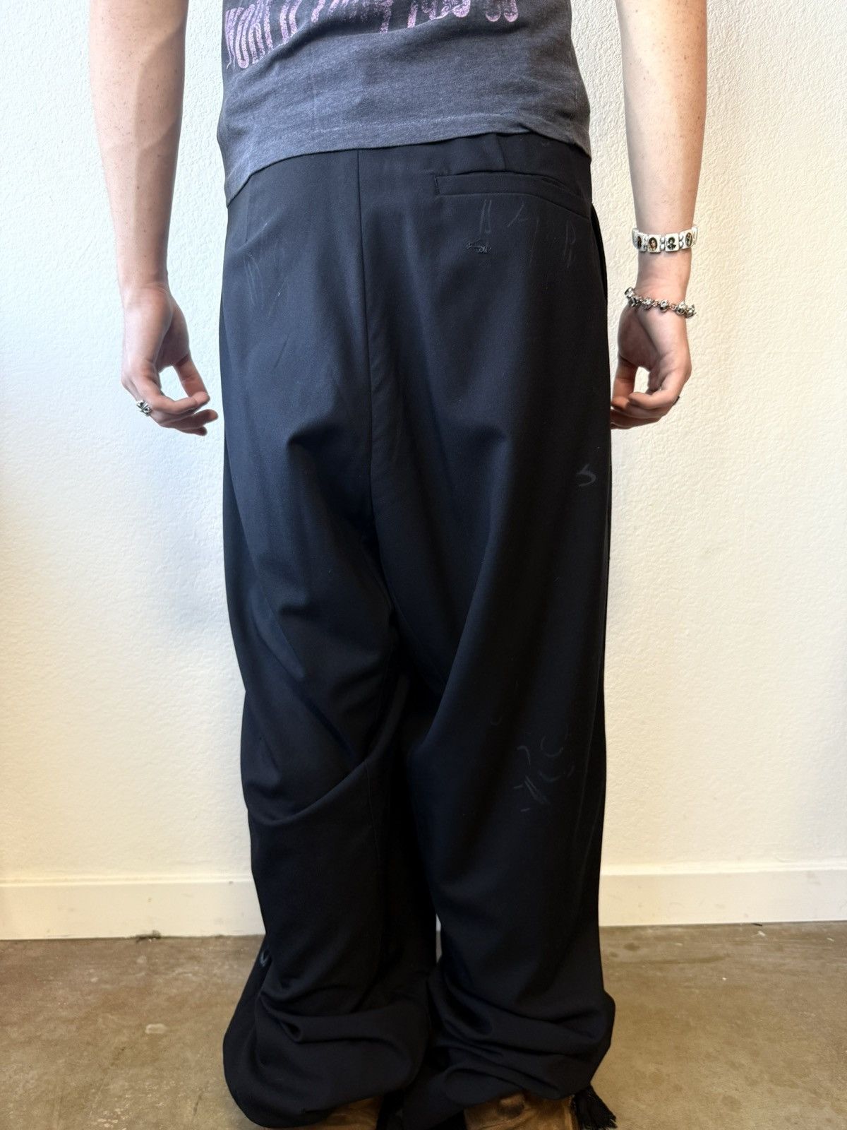 Balenciaga Balenciaga Runway Drawn On Dress Pants Size US 30 / EU 46 - 4 Thumbnail