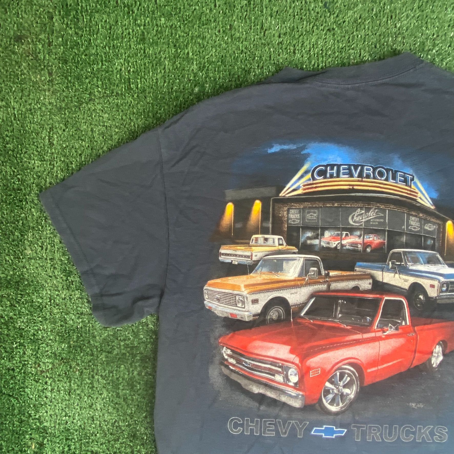 Chevrolet Vintage Y2K Chevy Trucks Shirt Grunge Chevrolet Logo Tee Size US M / EU 48-50 / 2 - 2 Thumbnail