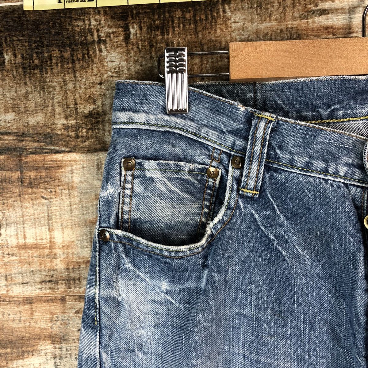 The Superior Labor DL The Superior Labor selvedge Distressed Denim Pants #A2445 Size US 32 / EU 48 - 7 Thumbnail