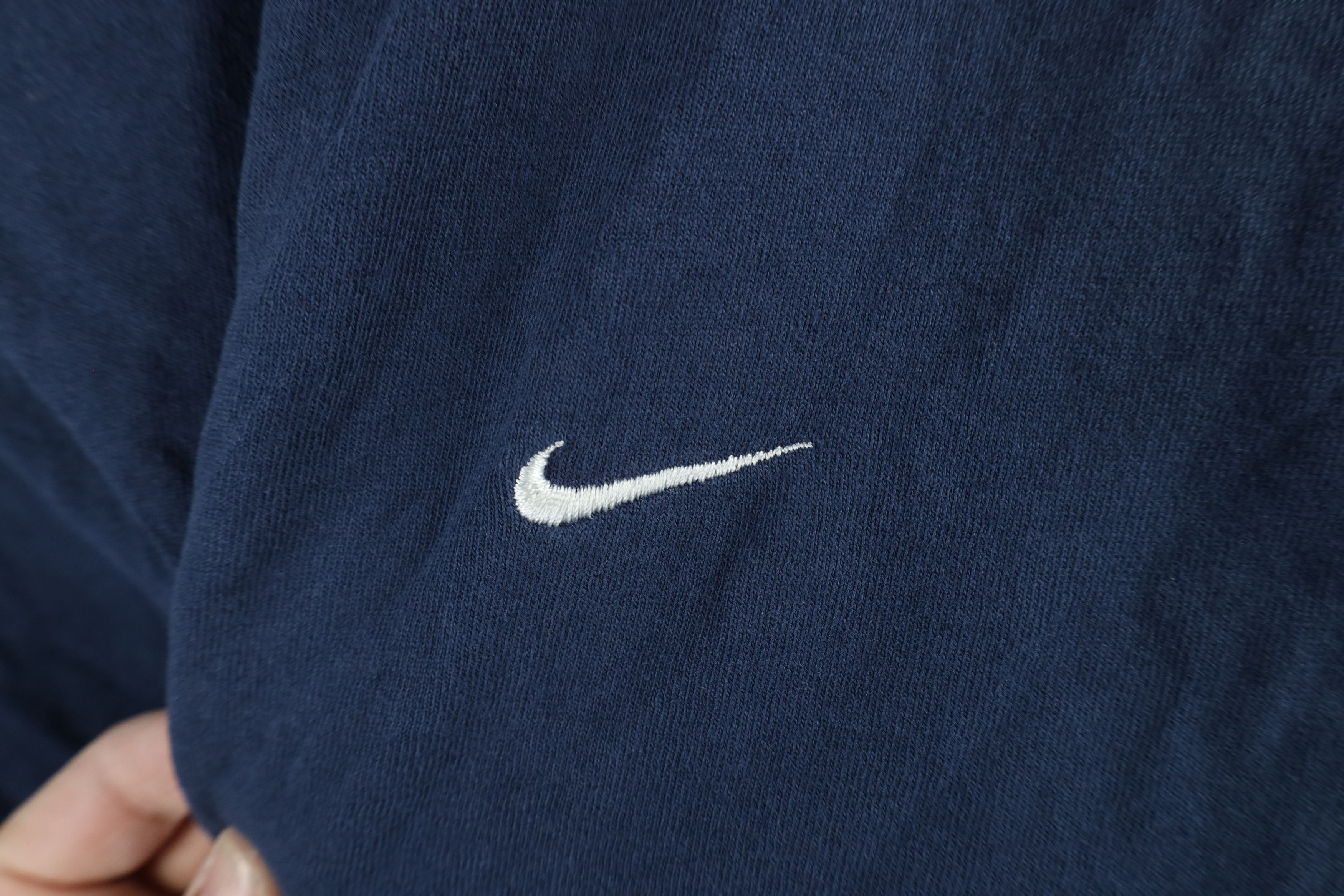 Nike × Vintage Vintage 90s Y2K Nike Travis Scott Mini Swoosh T-Shirt Blue Size US XXL / EU 58 / 5 - 4 Thumbnail