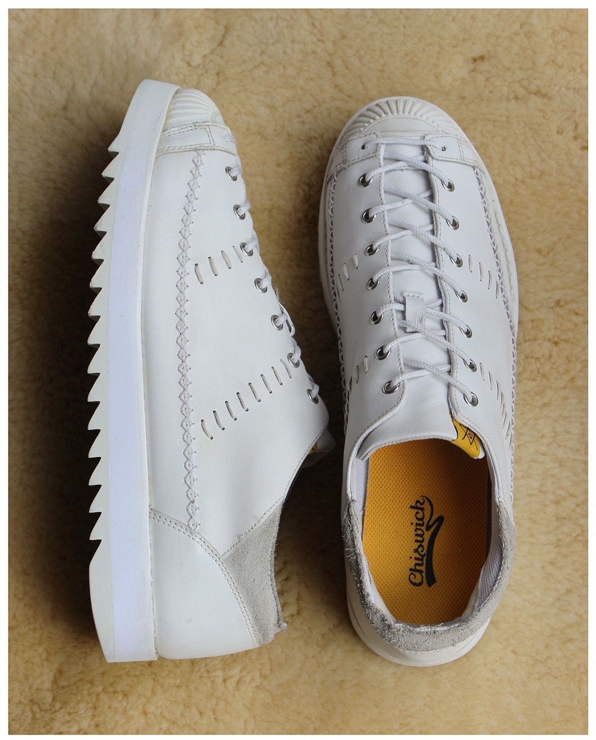 Japanese Brand SS2015 CHISWICK HANDCRAFTED LEATHER SNEAKERS Size US 10 / EU 43 - 1 Thumbnail