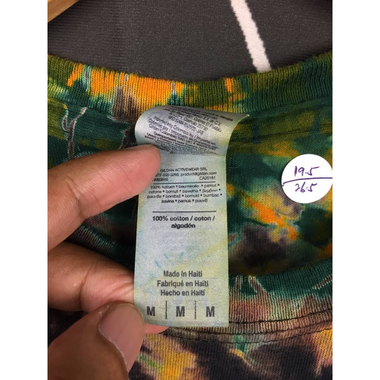 Gildan Gildan Heavy Cotton Advanced Tie Dye Pattern Hippie Tee Size US M / EU 48-50 / 2 - 8 Thumbnail