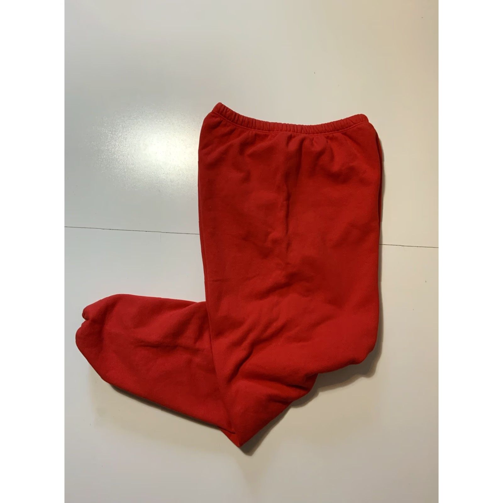 Vintage VINTAGE Red Made In USA Blank Fleece Drawstring Heavyweight Jogger Sweatpants Sz. S Mens Pants Sweatpants USA Heavyweight Fleece Jogger Drawstring S Size US 29 - 2 Thumbnail