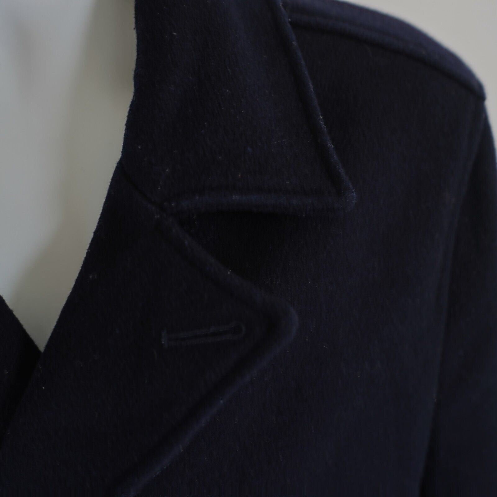Forever 21 Forever 21 Men's Blue Wool Blend Peak Lapel Double Breasted Size US XL / EU 56 / 4 - 5 Thumbnail