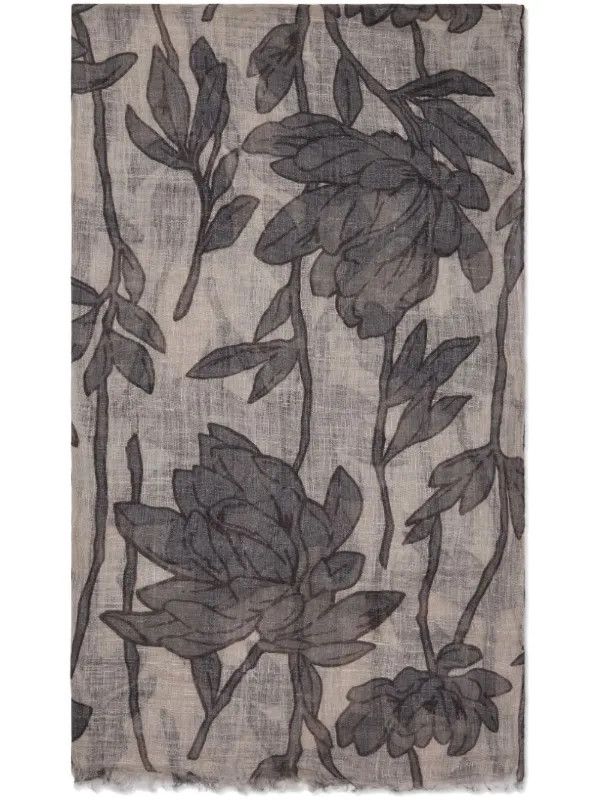 Brunello Cucinelli o1la1rc1a0325 Size: OS/Scarf in Beige/Grey Size ONE SIZE - 2 Thumbnail