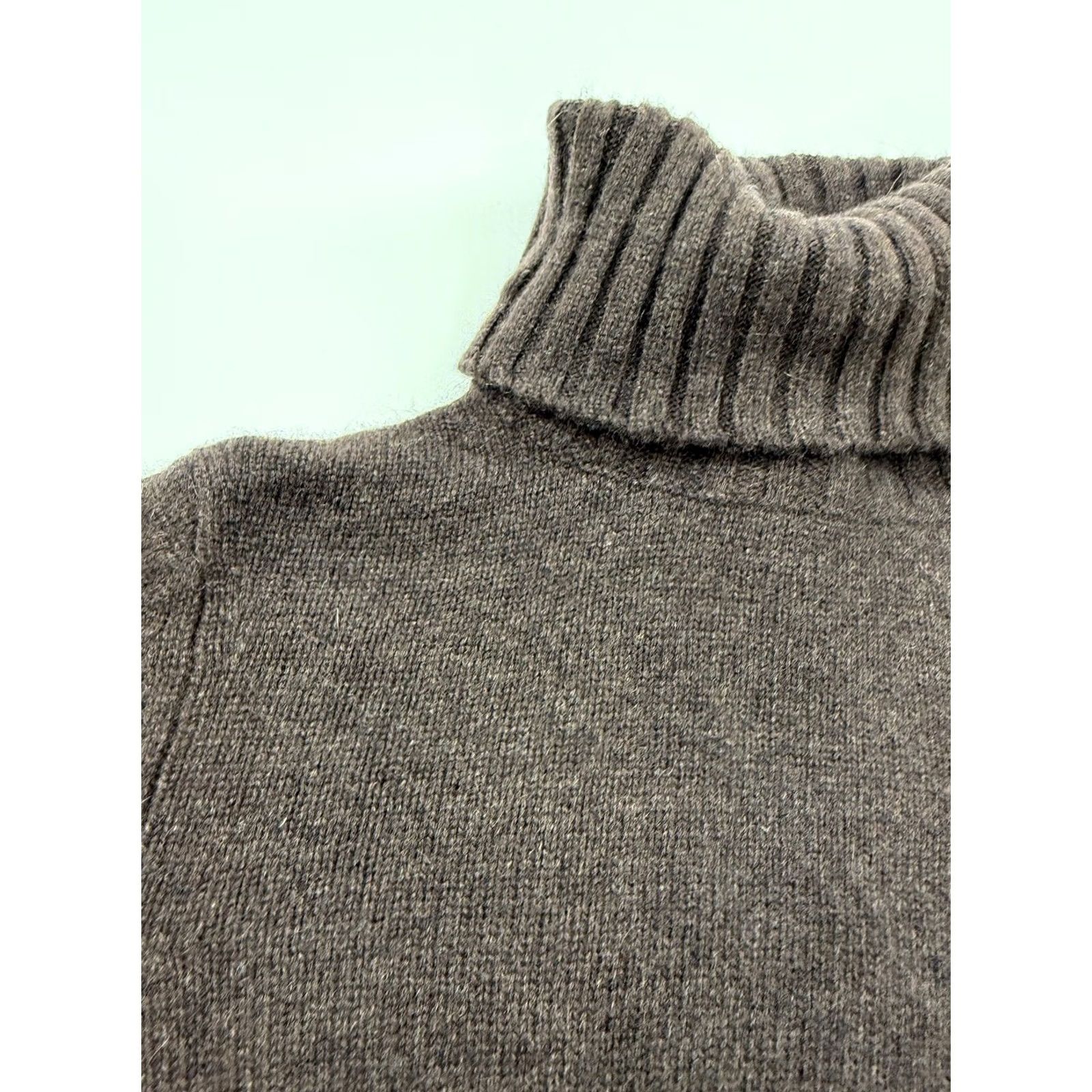 Vintage Kirkland Signature Sweater Womens Small Brown 100% Cashmere Turtleneck Knit Size S / US 4 / IT 40 - 3 Thumbnail