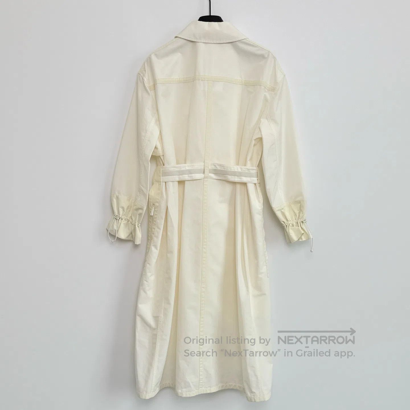 Hermes Hermes Beige Waist-Cinched Trench Dress| Size XXS / US 00 / IT 34 - 3 Thumbnail