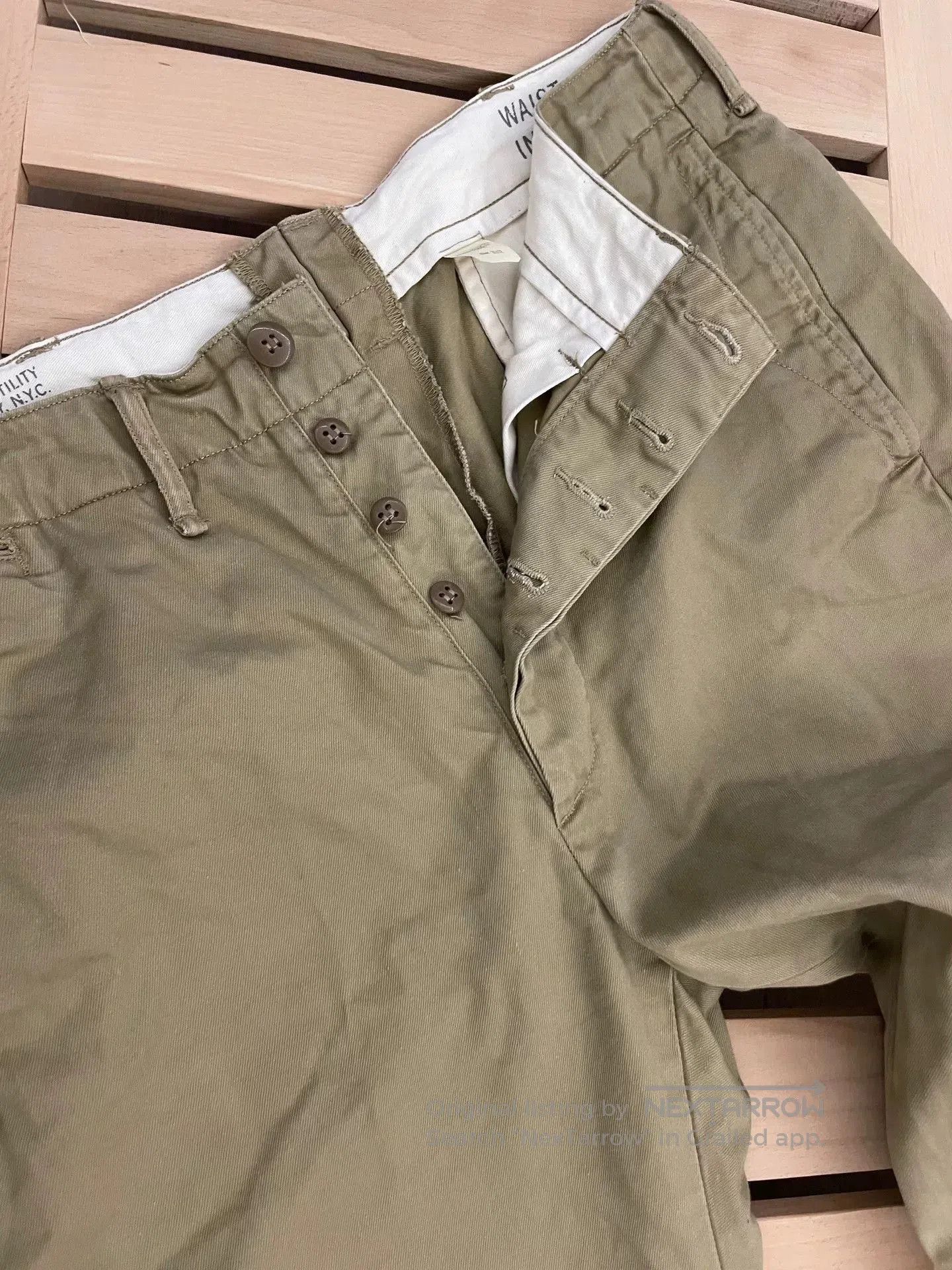 RRL Ralph Lauren RRL Officer Chino Casual Pants. Size US 33 - 7 Thumbnail