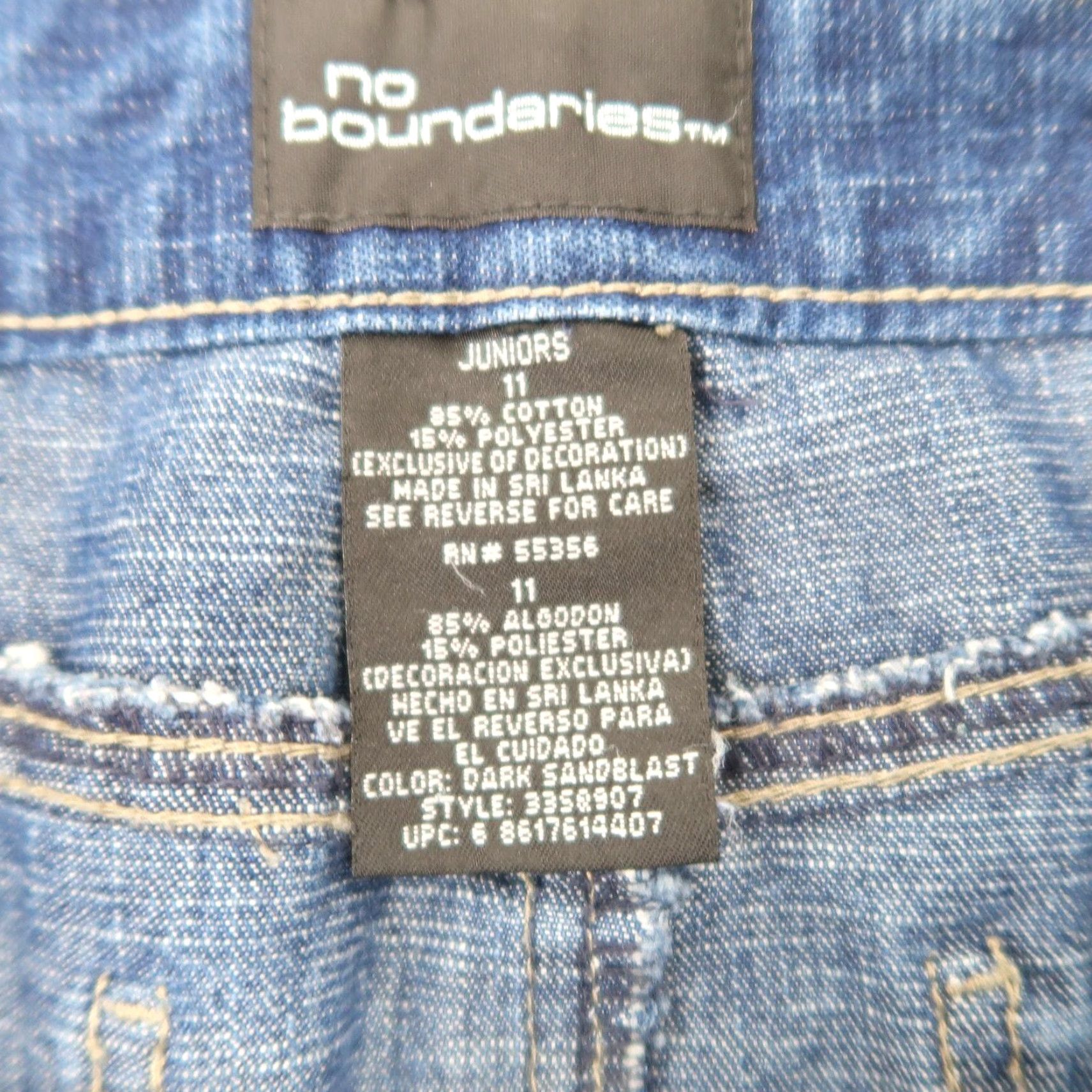 Vintage VINTAGE No Boundaries 90s denim cargo mini skirt Dark wash blue Cotton 11 Womens, Casual Grunge 1990s Size 24" / US 00 / IT 34 - 4 Thumbnail
