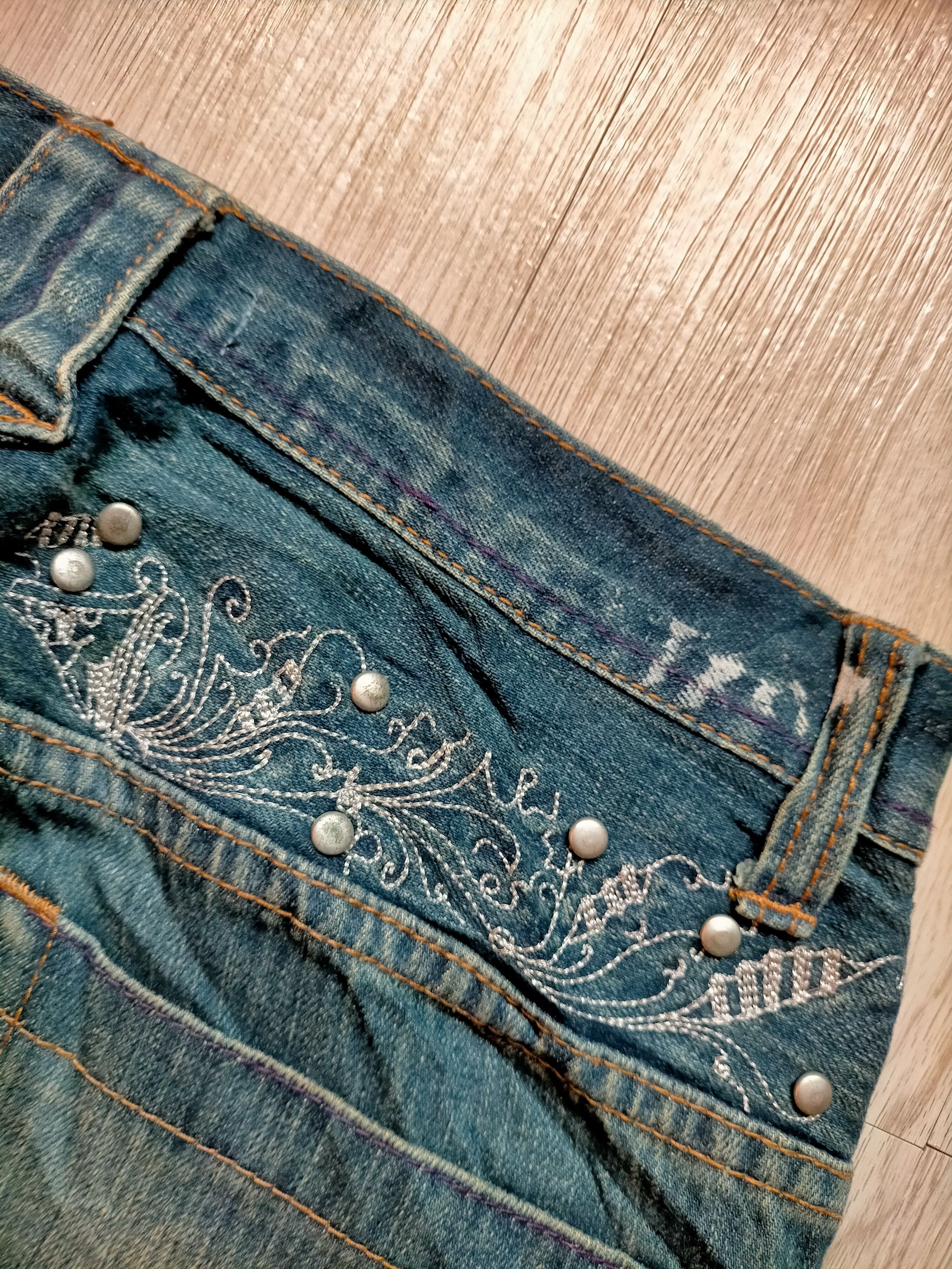 Hysteric Glamour Flare Jeans Root three Rare Design Painted Boot cut Denim Size US 30 / EU 46 - 16 Thumbnail