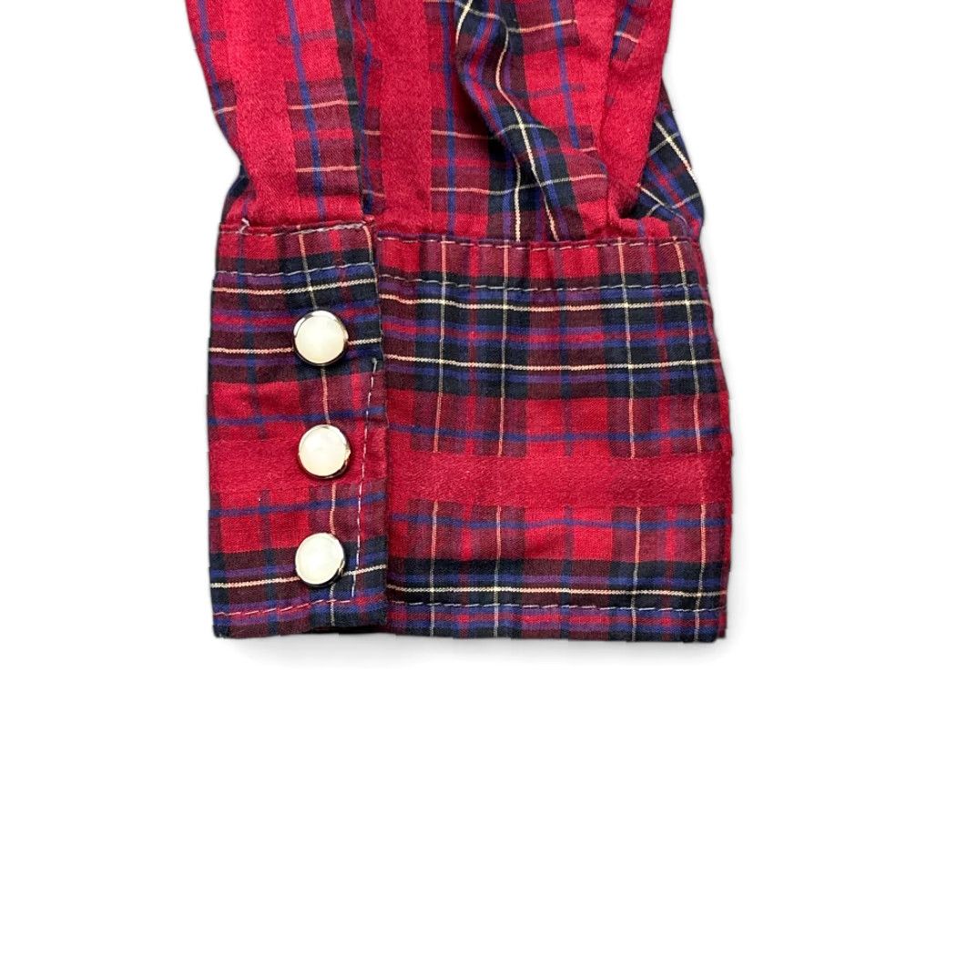 Imperial VINTAGE Key Imperial Western Shirt XL Adult Red Plaid 80s Cotton Blend Short Sleeve Button-Up Collared Snap Pockets USA Mens Size US XL / EU 56 / 4 - 7 Thumbnail