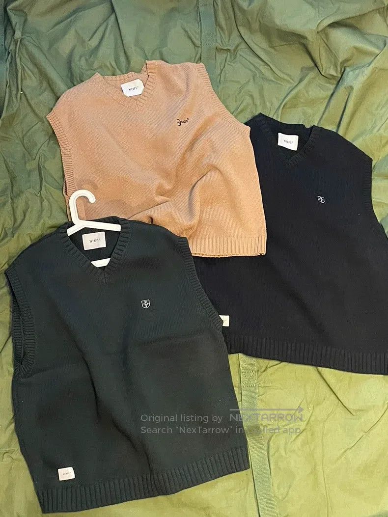 Wtaps Wtaps Letter Knit Vest Size US XL / EU 56 / 4 - 5 Thumbnail
