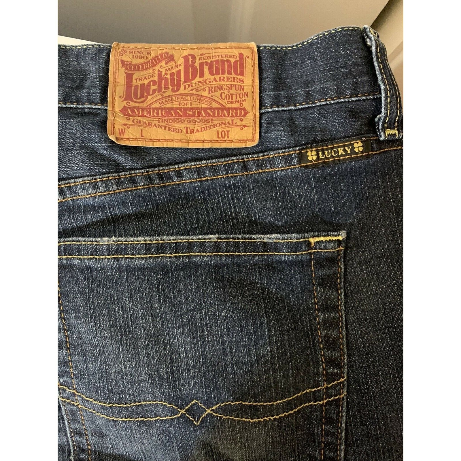 Lucky Brand Lucky Brand Zipper Fly Dungarees Denim Jeans W 40 L 31 Size US 40 / EU 56 - 3 Thumbnail