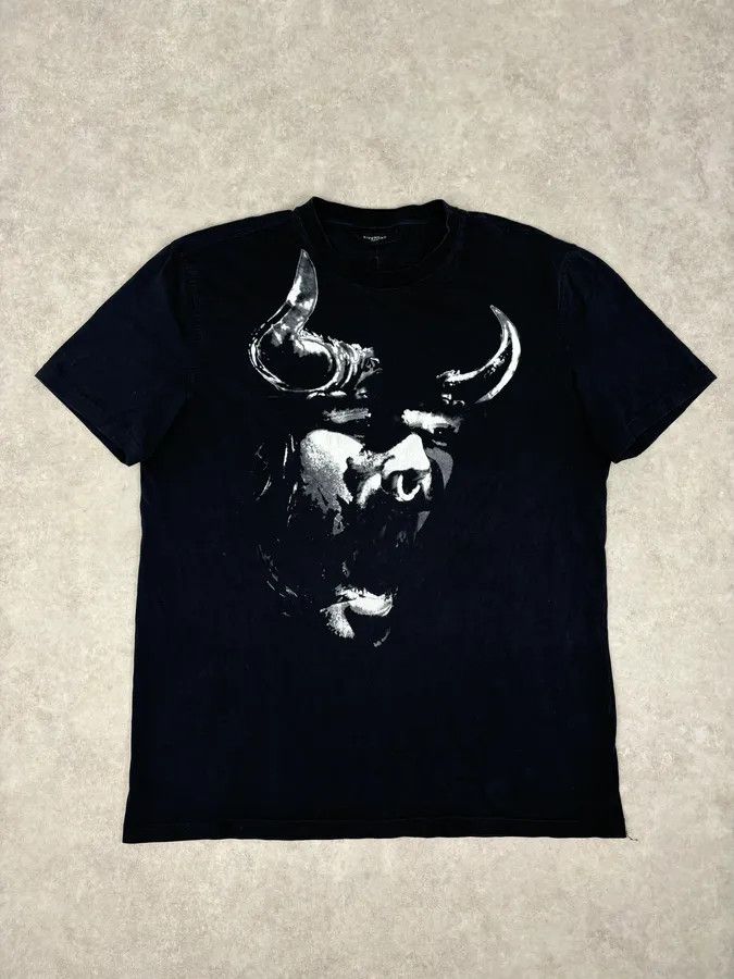 Givenchy AW2012 Givenchy Black Bull Graphic T-Shirt Size US M / EU 48-50 / 2 - 1 Thumbnail