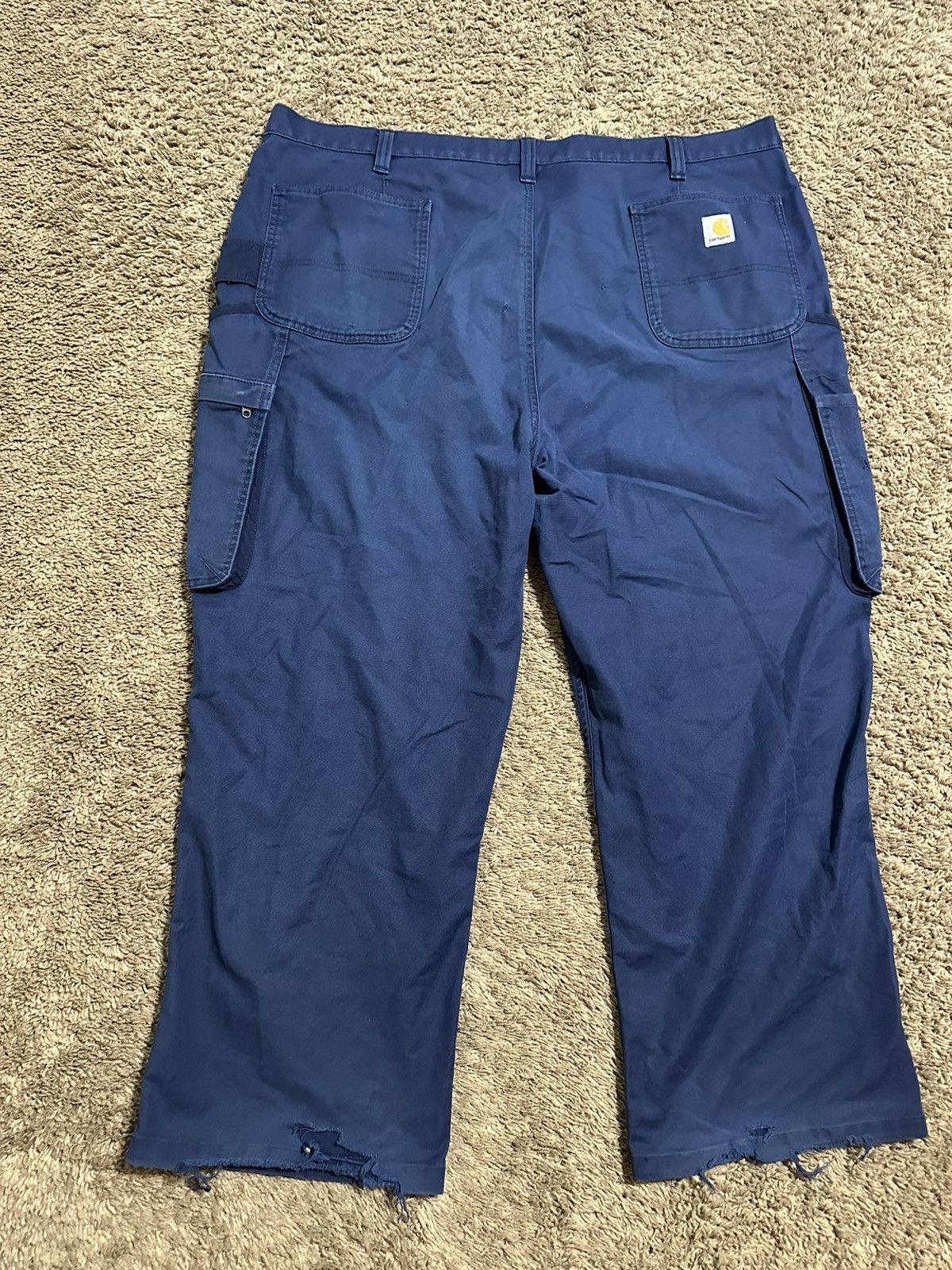 Carhartt Vintage Carhartt “triple navy” cargo pants 00s size 46x38 Size US 44 / EU 60 - 1 Thumbnail