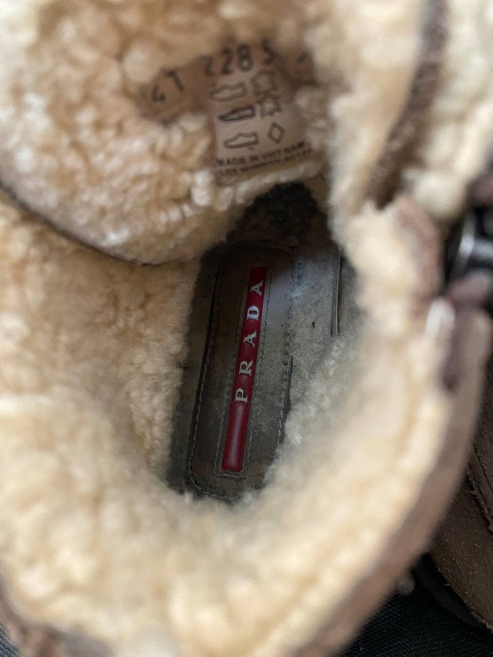 Prada 🔥 PRADA Men Brown Zip Winter Boots Sz. UK 6.5 US 7.5 EU 40.5 Size US 7.5 / EU 40-41 - 14 Thumbnail