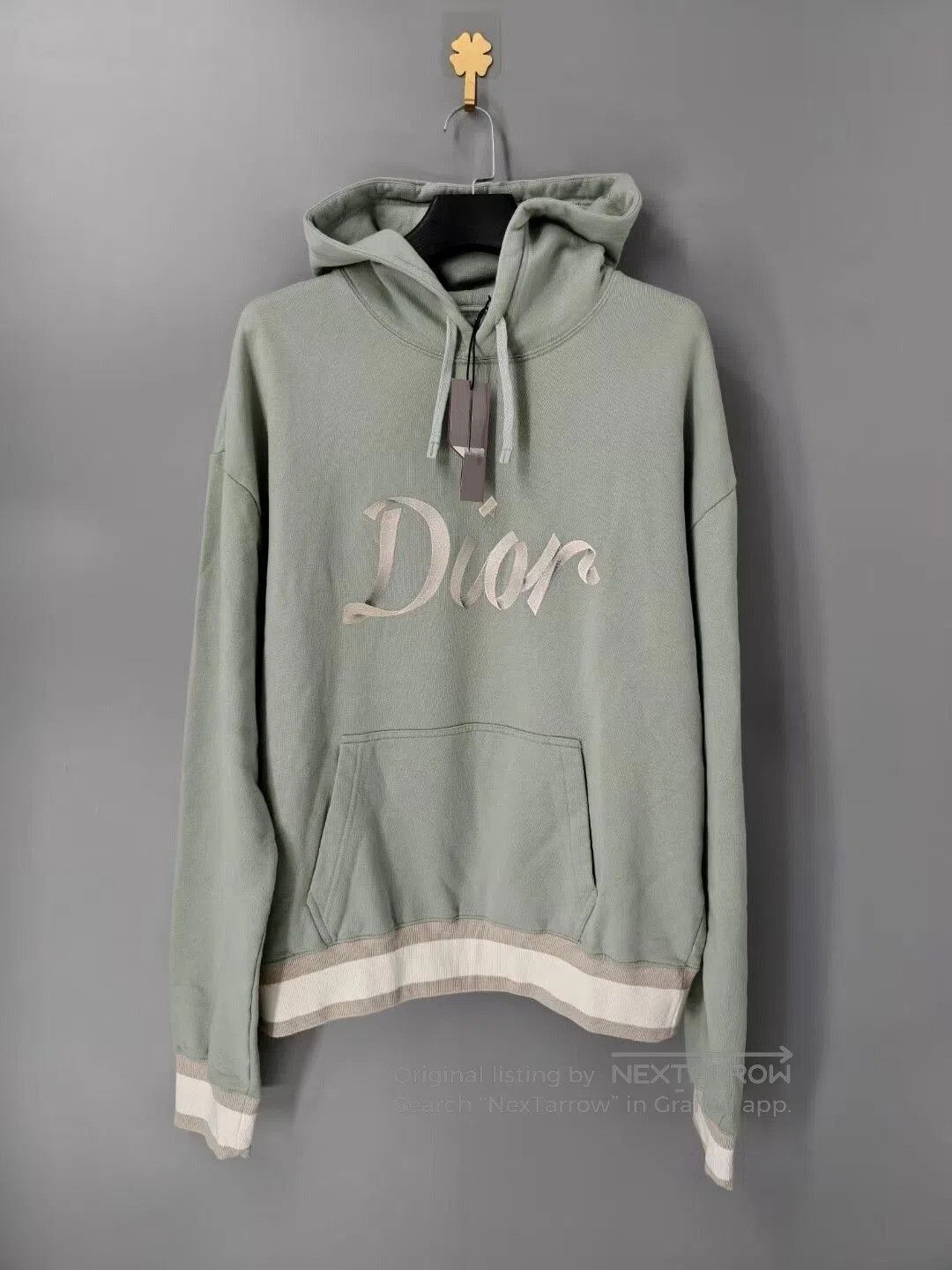 Dior dior mint green 47 embroidered hoodie. Size US XXL / EU 58 / 5 - 1 Thumbnail