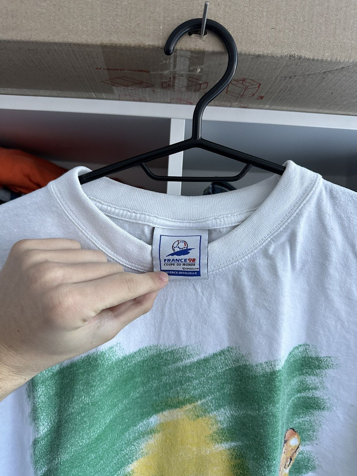 Vintage 🔥VINTAGE ADIDAS FRANCE 1998 WORLD CUP BRASIL T-SHIRT🔥 Size US XL / EU 56 / 4 - 4 Thumbnail