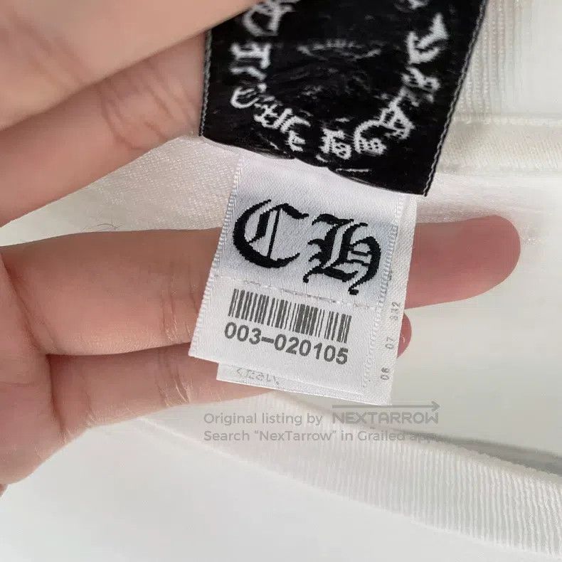 Chrome Hearts CHROME HEARTS Size M White black scroll vine short sleeve Size US M / EU 48-50 / 2 - 7 Thumbnail