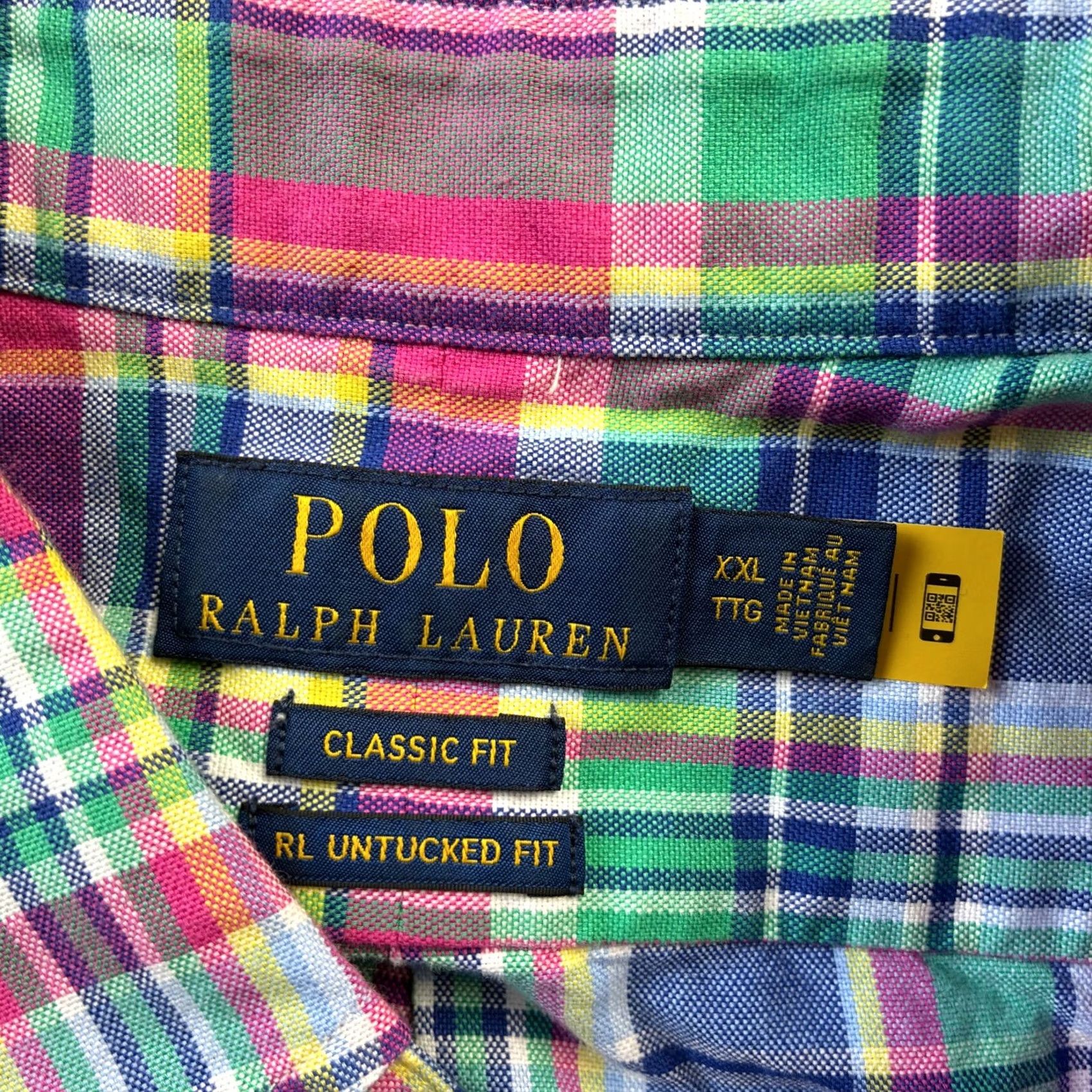 Polo Ralph Lauren Polo Ralph Lauren Shirt Mens 2XL Pink Button-Up Collar Polo Untucked Fit Oxford Pony Casual All Seasons Classic 90s? Size US XXL / EU 58 / 5 - 6 Thumbnail