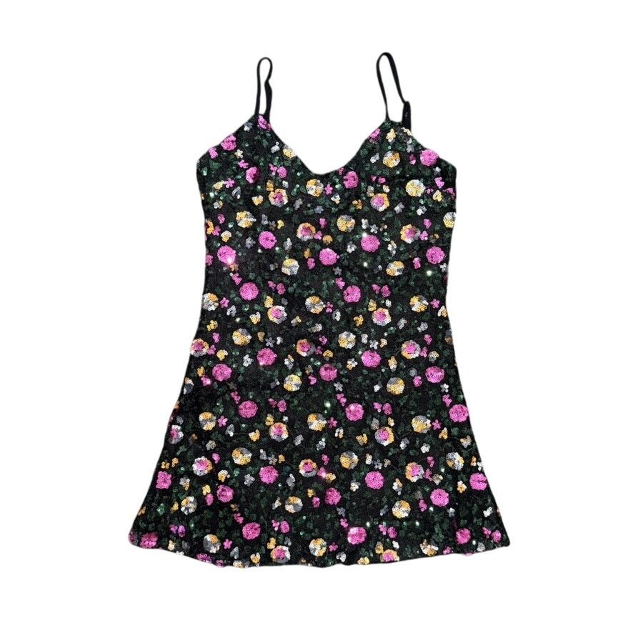 superdown Superdown Sequin Floral Lace Mini Dress Black/Multi, Size XS Size XS / US 0-2 / IT 36-38 - 1 Thumbnail